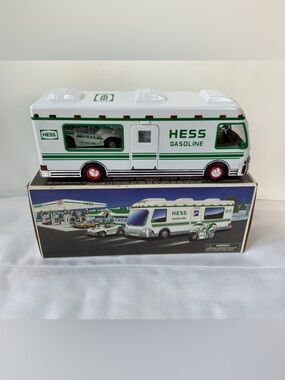 1998 Hess Truck Recreation Van with Dune Buggy and Motorcycle